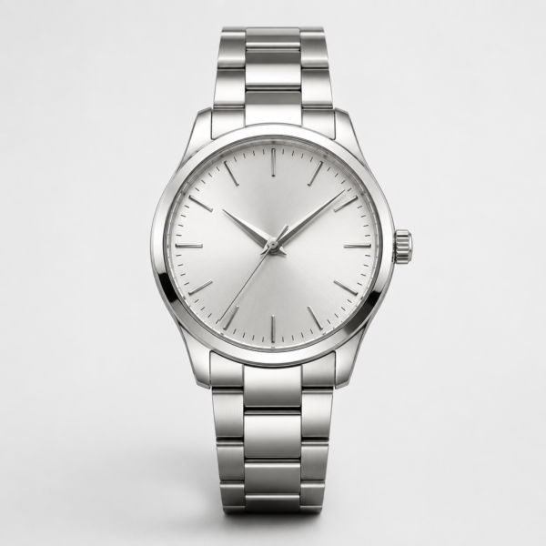 Classic Stainless Steel Analog Watch